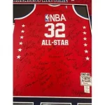 RARE & Incredible NBA Top 50 Greatest Players Signed Jersey Display Michael Jordan (JSA LOA)