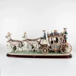 Xviiith Century Coach - Lladro Porcelain Sculptural Grouping