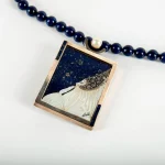 Erte (Russian French 1892-1990) Lapis Sterling Necklace