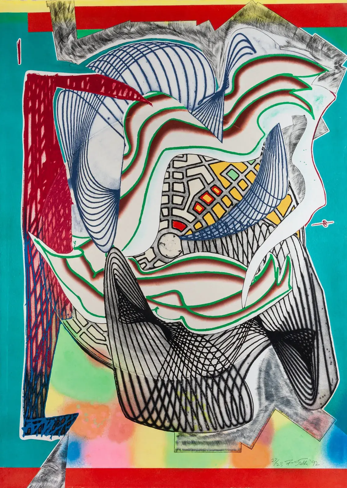 Frank Stella (American, b. 1936) The Funeral (Dome) (from the ‘Moby Dick (Domes)’ series), 1992