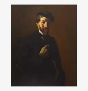 George Bellows (American, 1882-1925) Portrait of August Lundberg