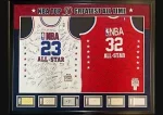 RARE & Incredible NBA Top 50 Greatest Players Signed Jersey Display Michael Jordan (JSA LOA)