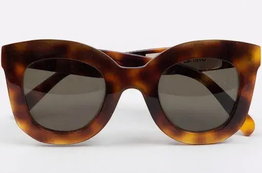 Lot #5, a pair of Celine brand faux tortoiseshell sunglasses. Image courtesy of Stair.