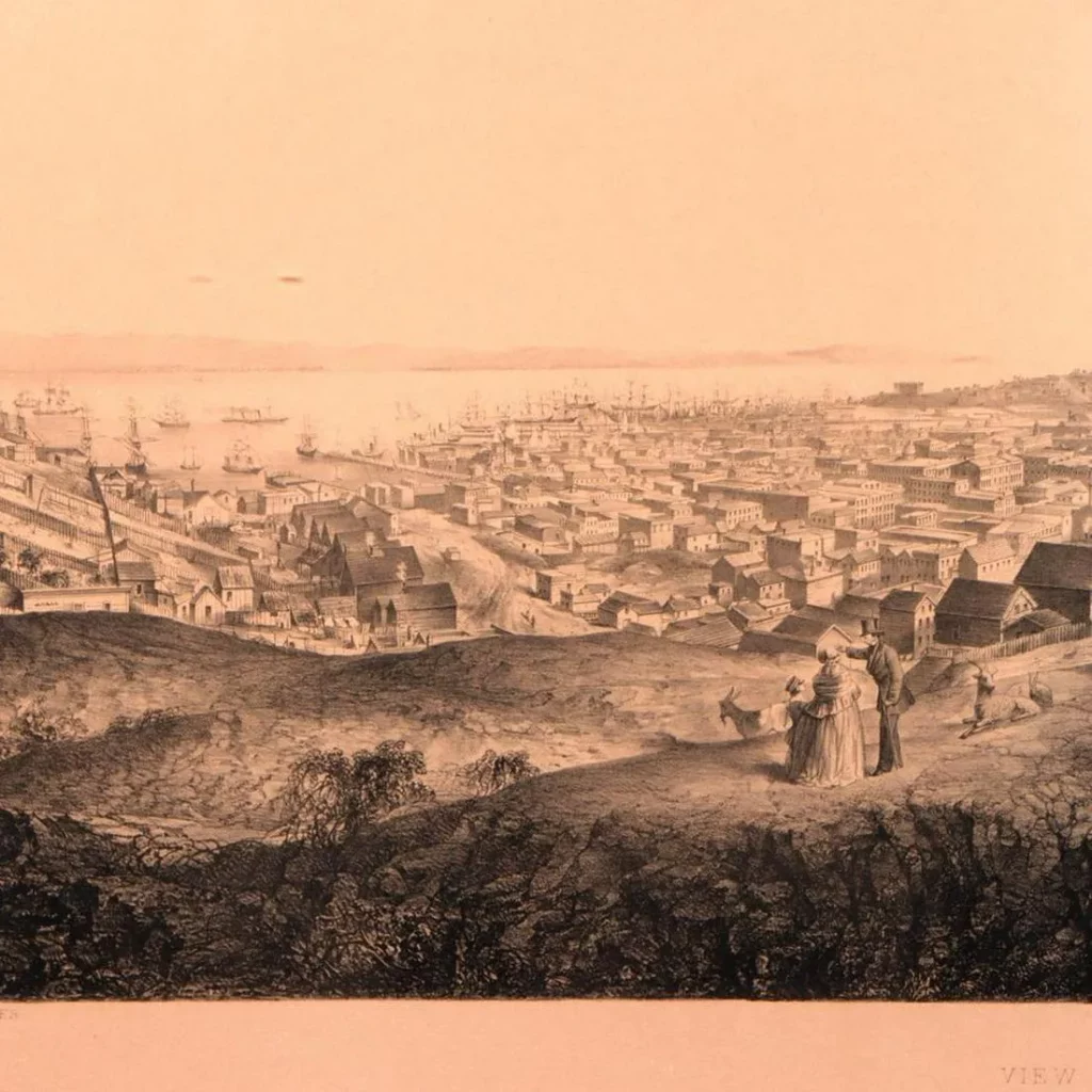 View of San Francisco, 1859.