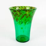 Beautiful Large Contemporary Green Art Glass Vase