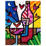 Britto, "Rose All Day" Hand Signed Limited Edition Giclee on Canvas; Authenticated
