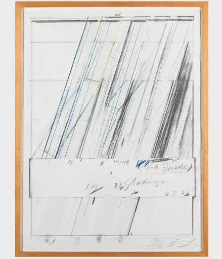 Lot #95, a framed, untitled work by Cy Twombly (1928-2011). Image courtesy of Stair.