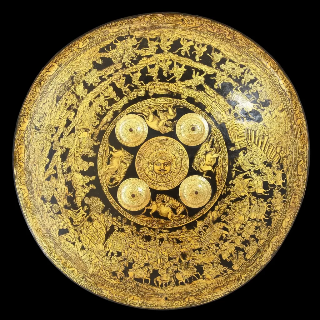 Runjeet Singh Maharani Dhal (Shield) Mewar, India 18th century 612mm (24 inches)