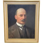 Portrait Of Glasgow Iron & Steel Merchant Oil Painting