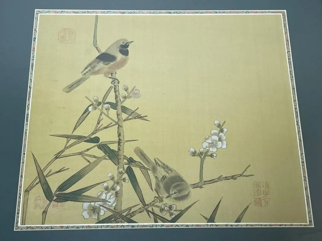 Two Wild Birds With Plum Blossoms