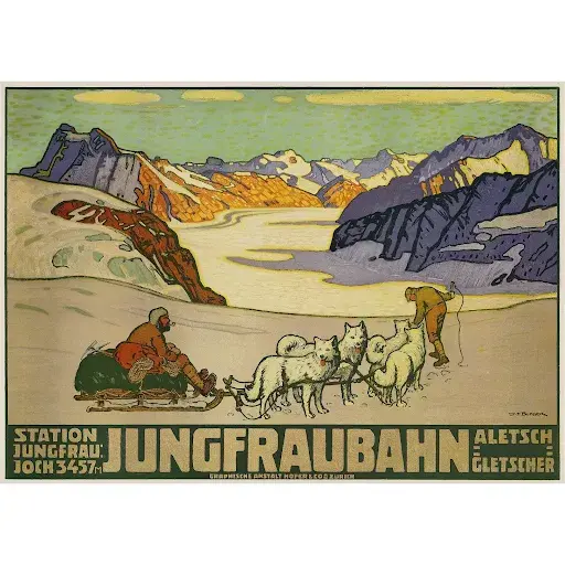 Wilhelm Friedrich Burger, Jungfraubahn, 1914. Image courtesy of Lyon & Turnbull.