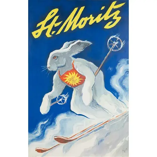 Alex Walter Diggelmann, St. Moritz, 1955.  Image courtesy of Lyon & Turnbull Auctions.