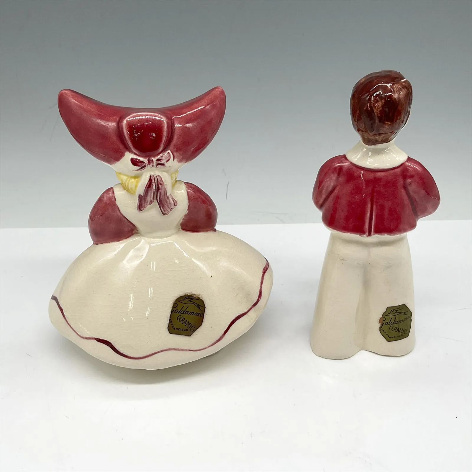 2pc Vintage Goldammer Ceramic Vases