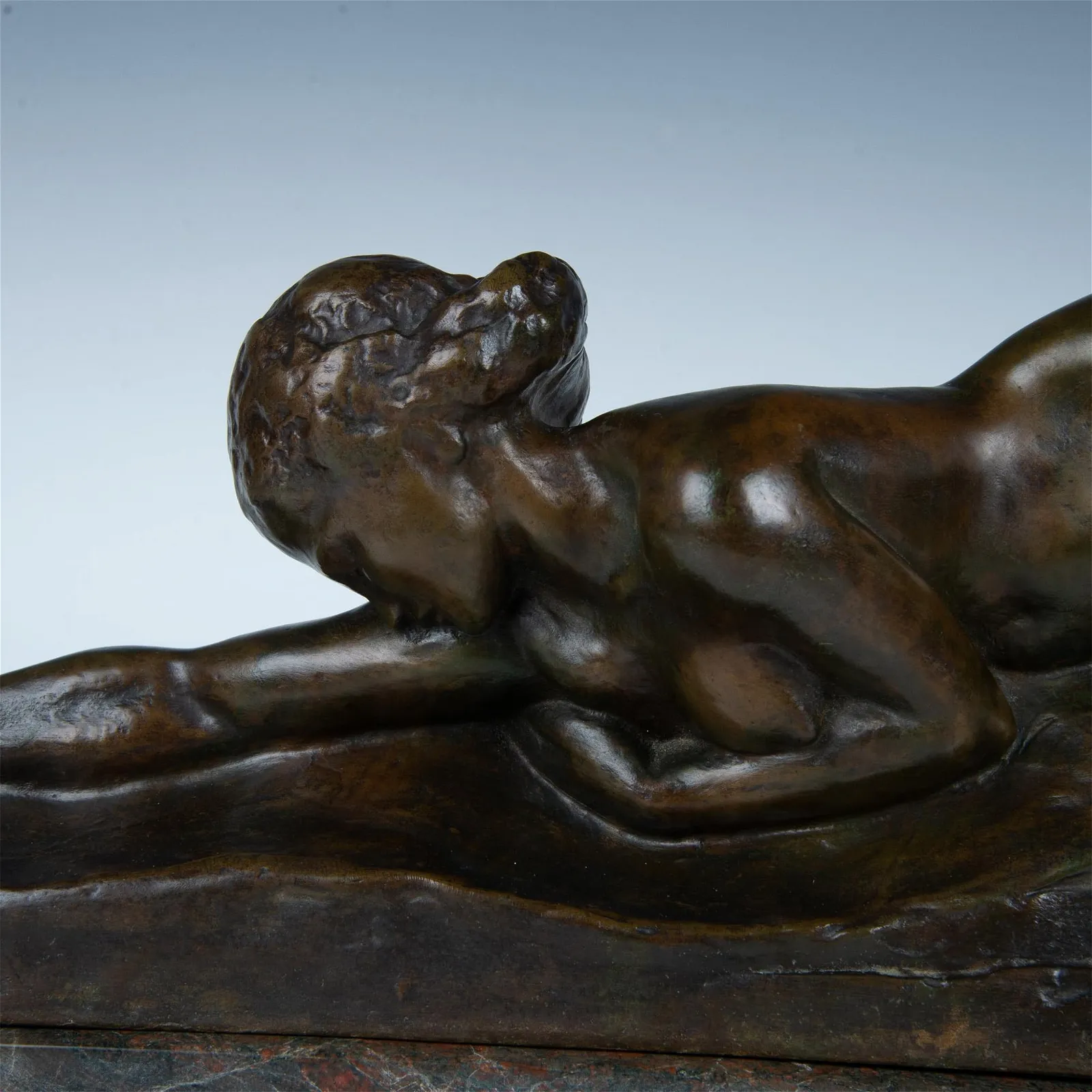 Amedeo Gennarelli, Large Original Art Deco Bronze, Signed