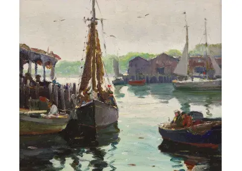 Anthony Thieme (American, 1888-1954) - Gloucester Harbor