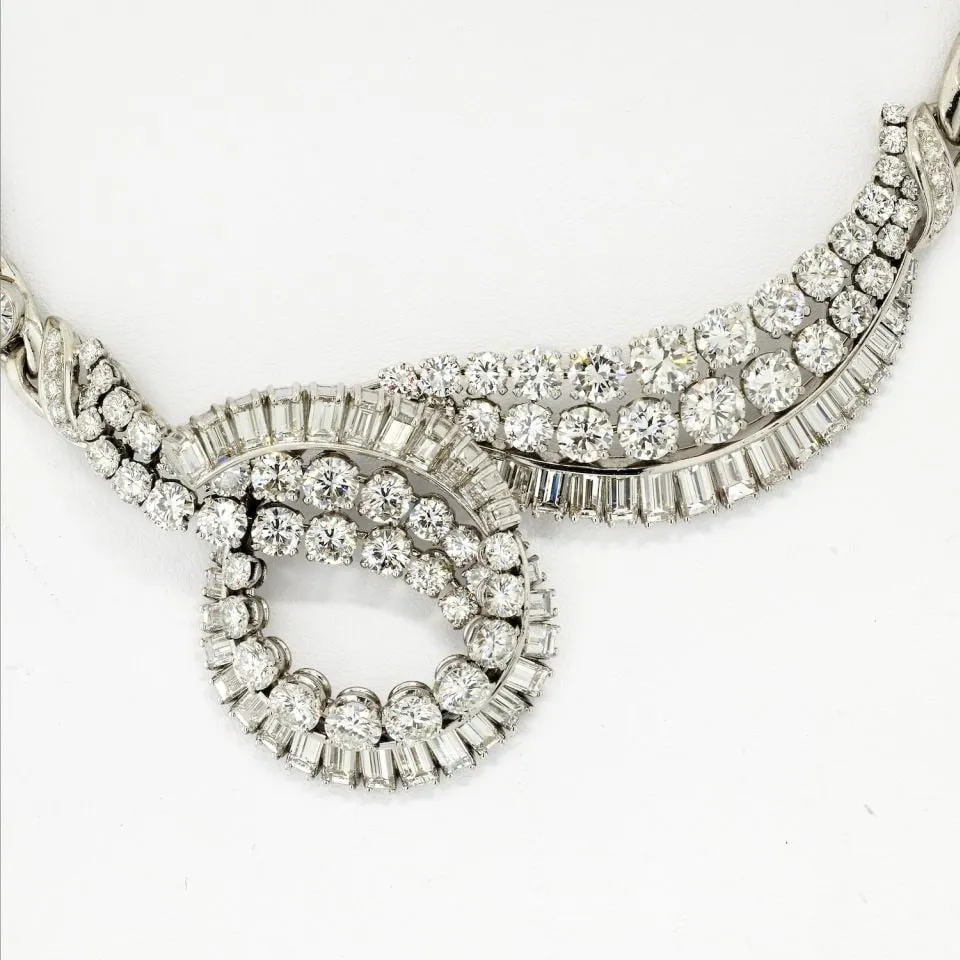 BVLGARI Platinum 40 Carat Diamond Necklace