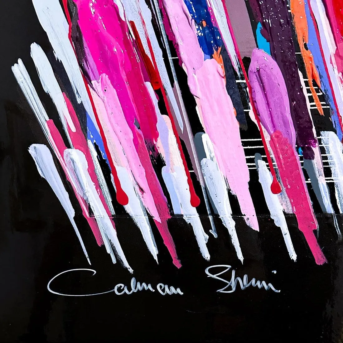 Calman Shemi- Original Acrylic on Canvas - Lacquer Coated