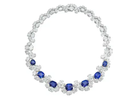 David Morris An Exceptional Sapphire and Diamond Necklace