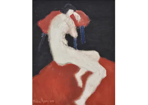 Milton Avery Painting, Nude Female Figure