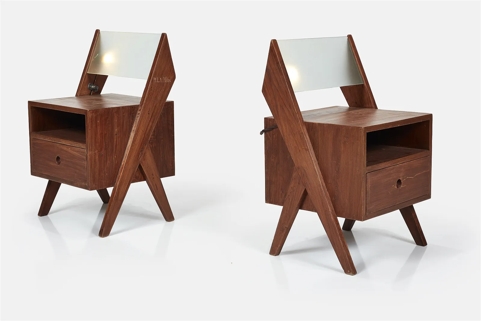 Pierre Jeanneret, Illuminating Nightstands (2)