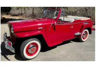 1948 Red Willys Jeepster