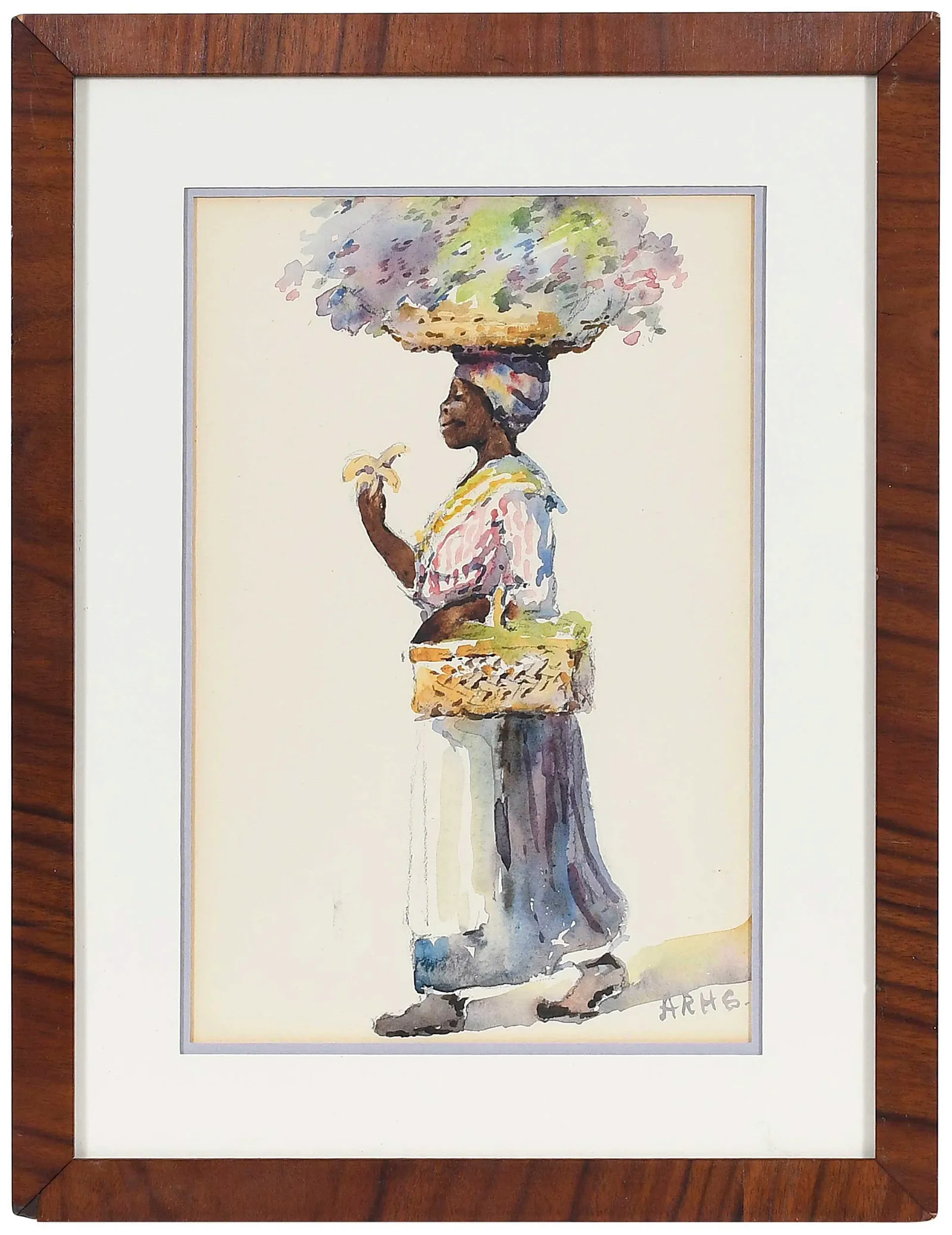 Alice Ravenel Huger Smith, Flower Seller. Image courtesy of Brunk Auctions. 
