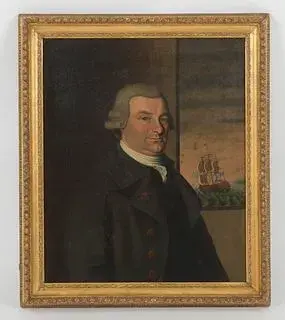 Attributed to Edward Savage (American, 1761-1817) Portrait of Captain James Scott, Oil on Canvas