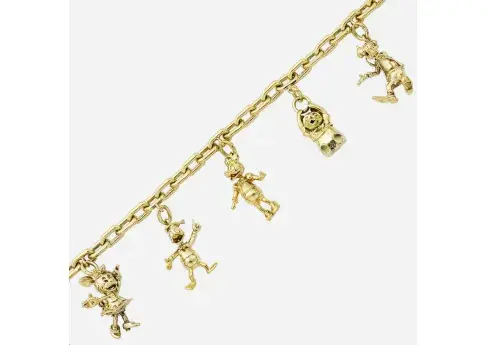 Cartier Disney sterling silver-gilt charm bracelet