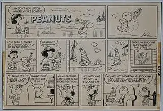 Charles Schulz - Original Peanuts Comic Strip