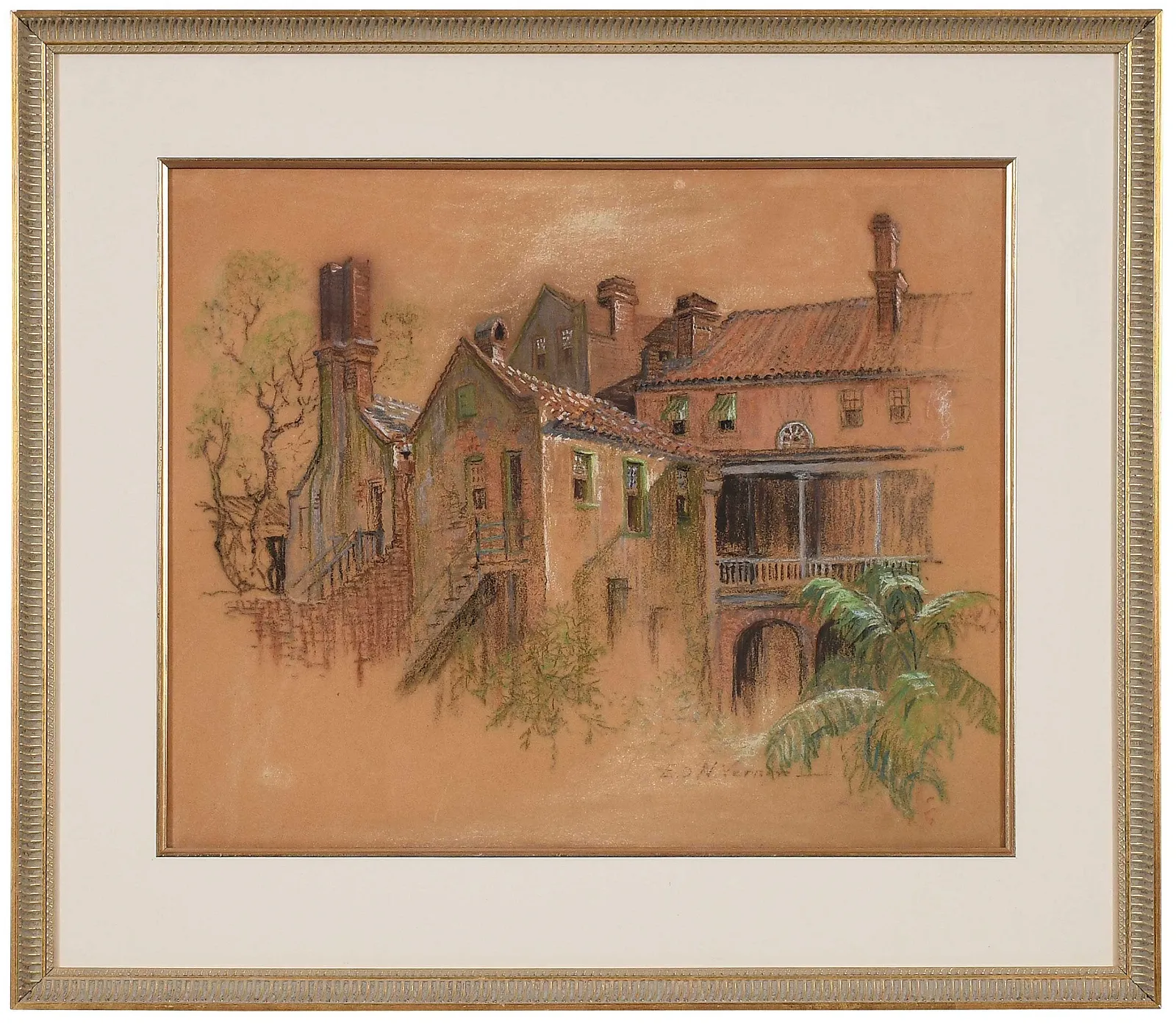 Elizabeth O’Neill Verner, Charleston Rooftop View. Image courtesy of Brunk Auctions. 
