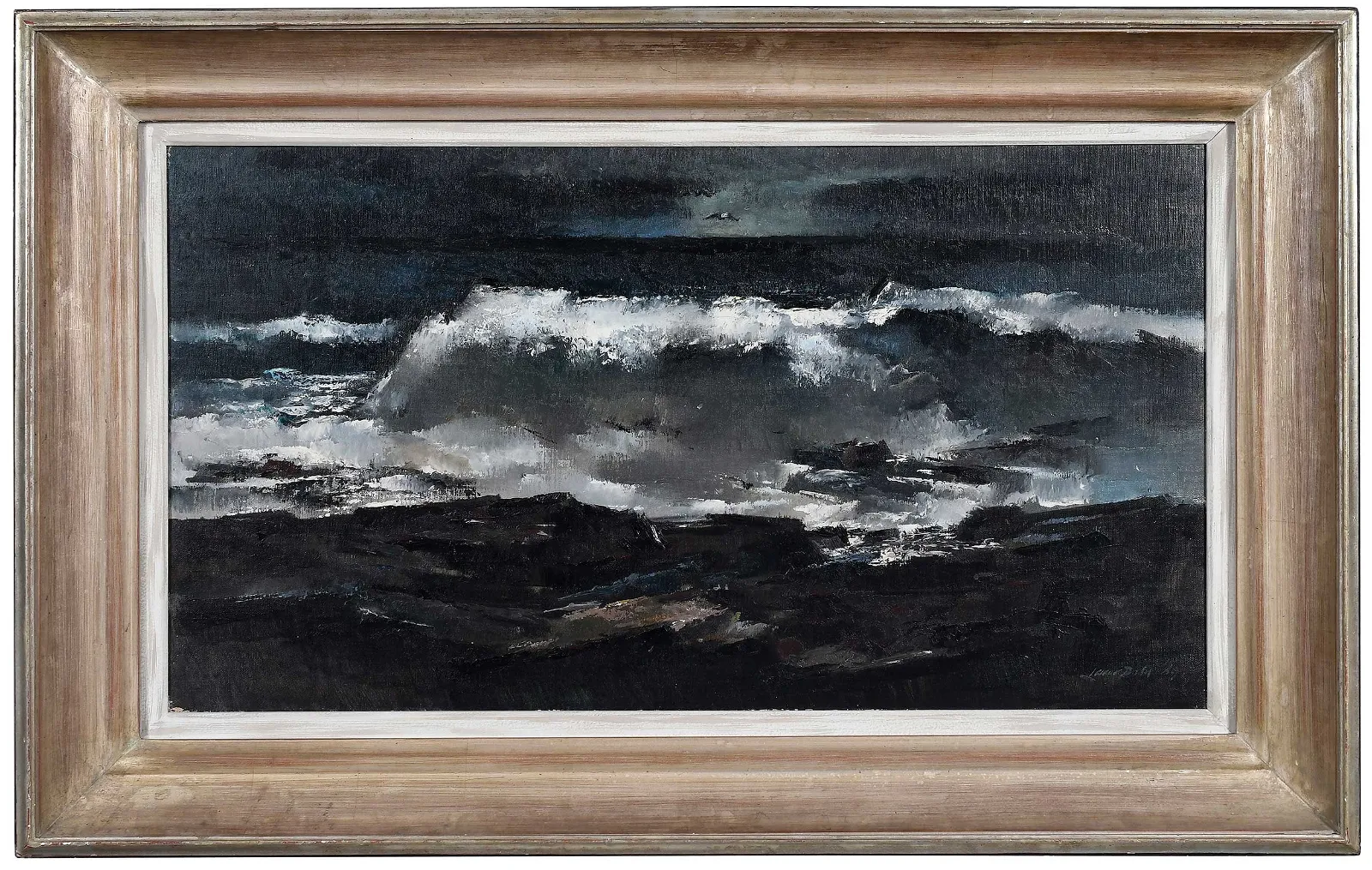 Lamar Dodd, The Wave, 1949. Image courtesy of Brunk Auctions. 
