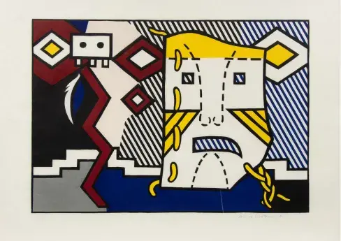 Roy Lichtenstein - American Indian Theme V (From American Indian Theme Stories)