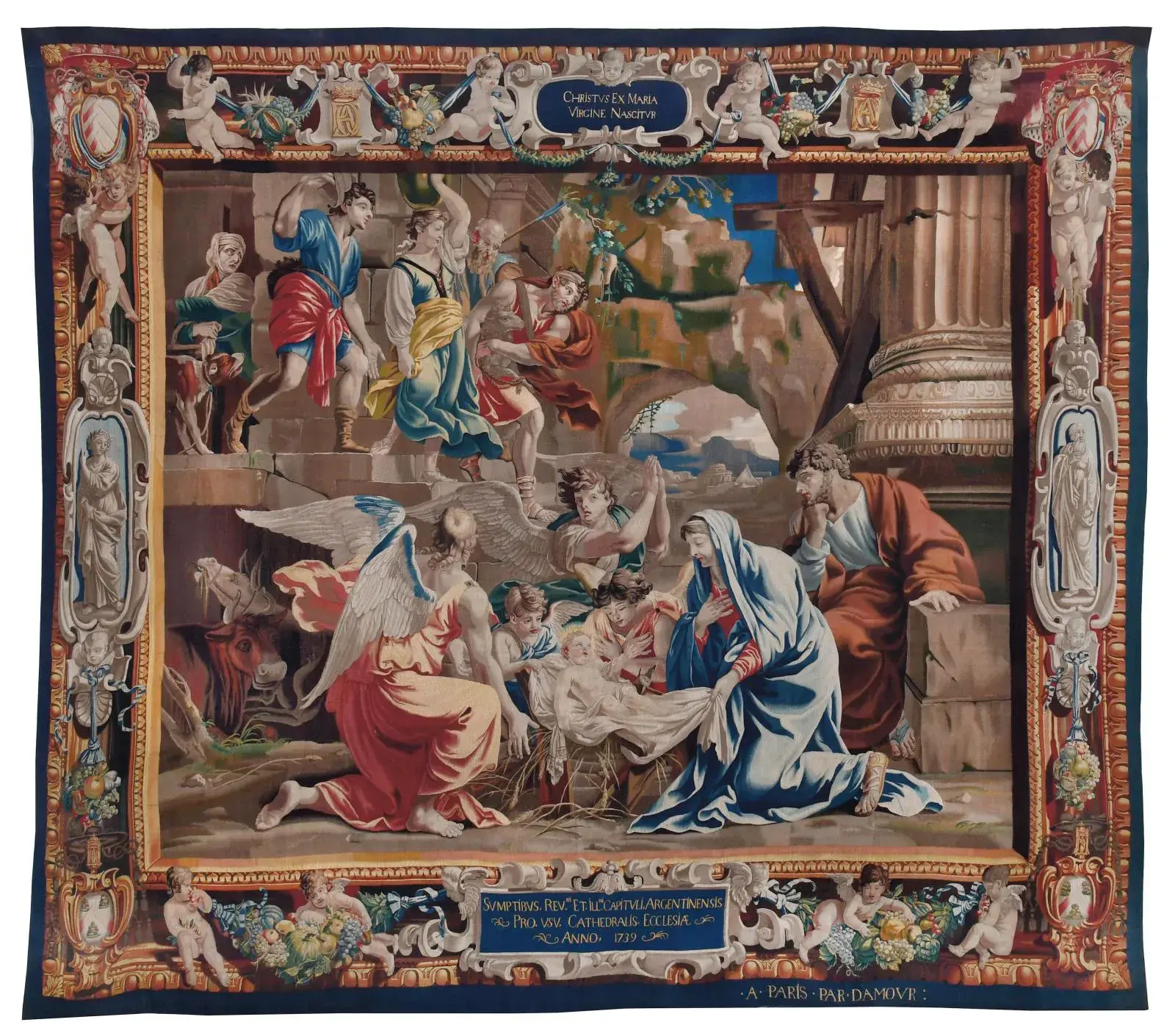 Pierre Damour’s studio, based on a work by Charles Poërson (1609-1667), The Nativity, 1652-1654.
© Mobilier National/Isabelle Bideau