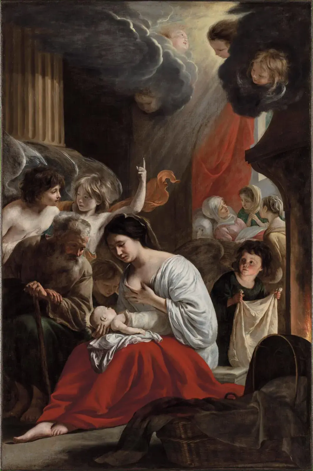 Louis (c. 1593-1648) and Matthieu Le Nain (1607-1677), The Nativity of the Virgin, 1640.
© DRAC Île-de-France