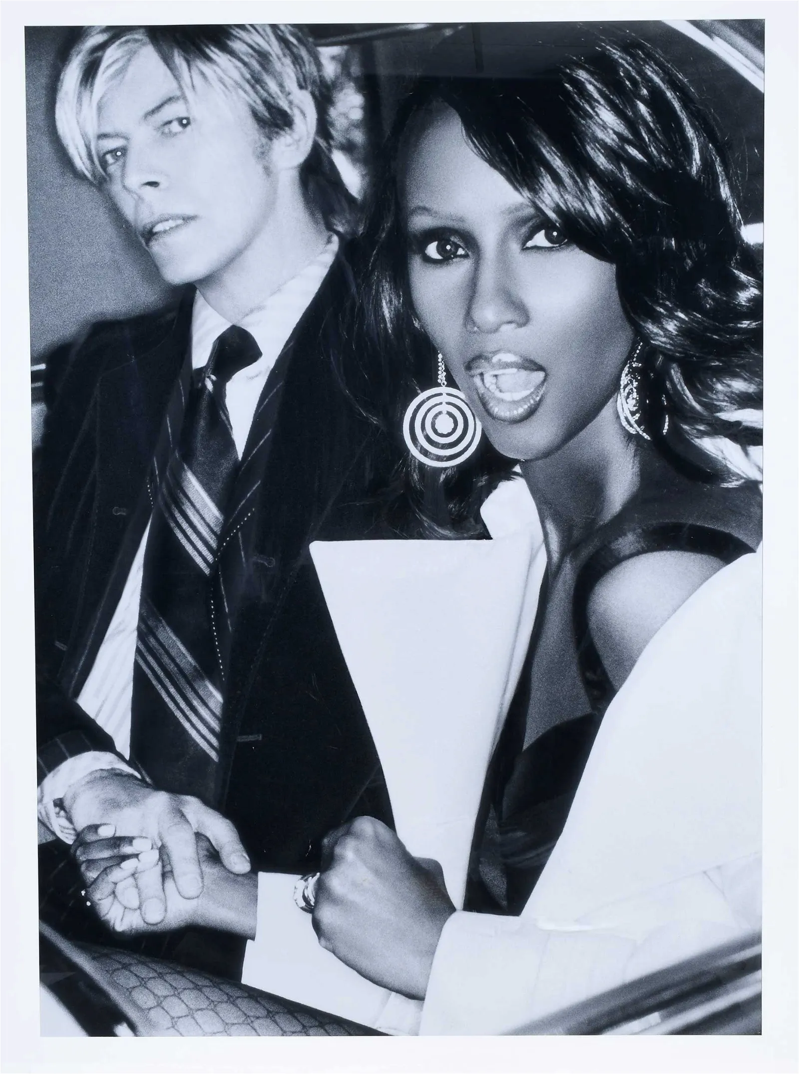 Ellen von Unwerth, Iman and David Bowie Photograph