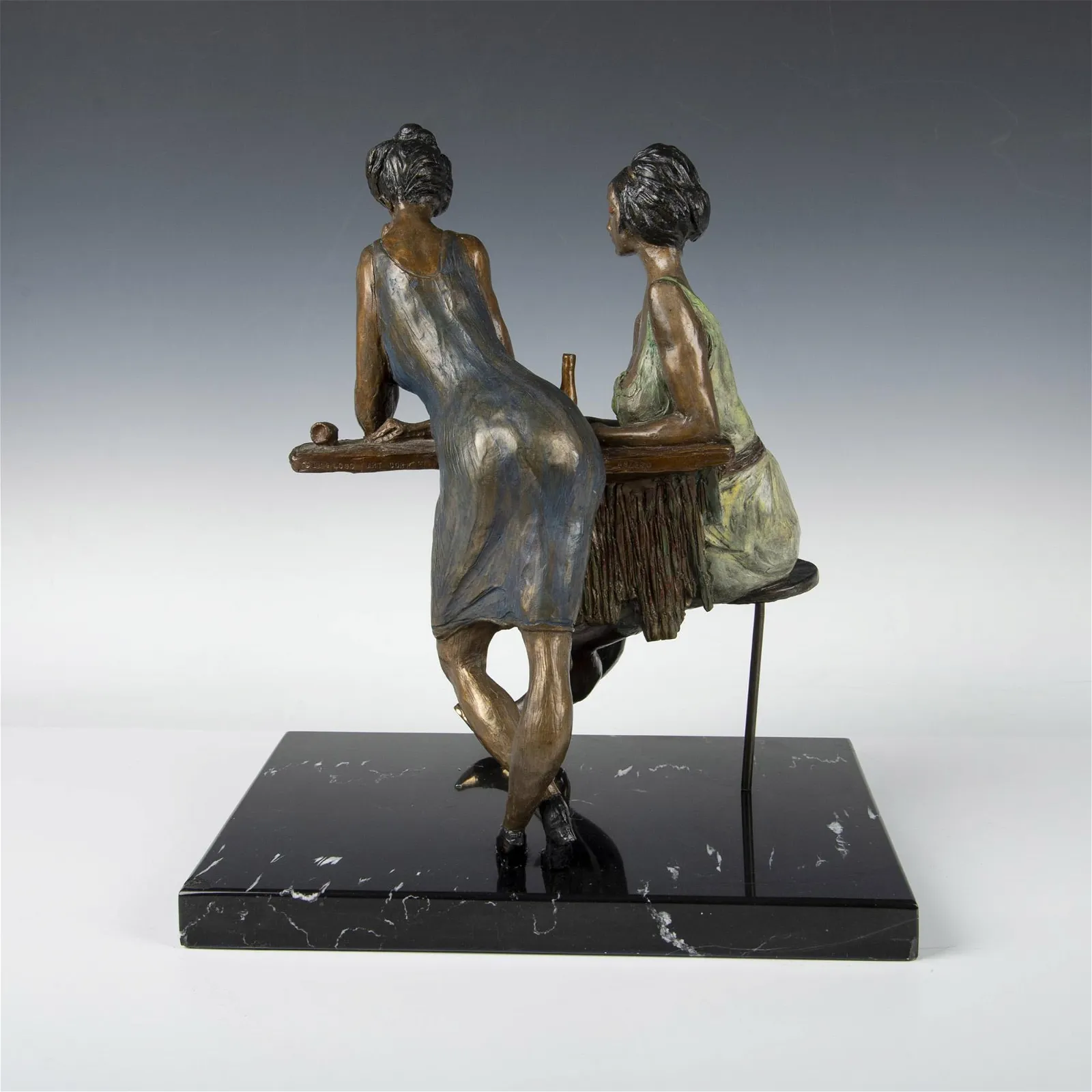 Itzchak Tarkay Bronze Statue, Ladies at the Bar