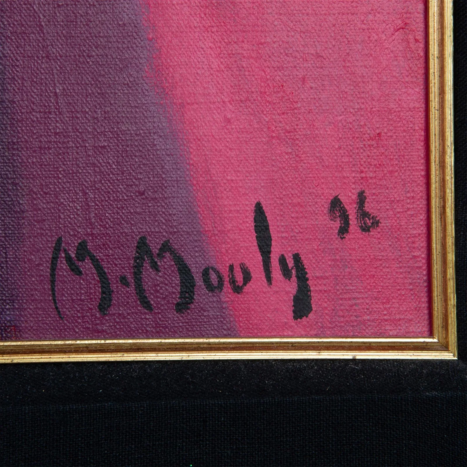 Marcel Mouly, Fauvist Oil on Canvas, Sextuor Jazz, Signed