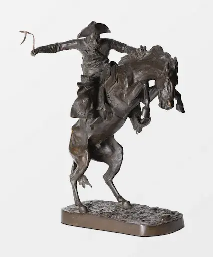 Frederic Remington, The Broncho Buster. Image courtesy of Coeur d’Alene Art Auction. 