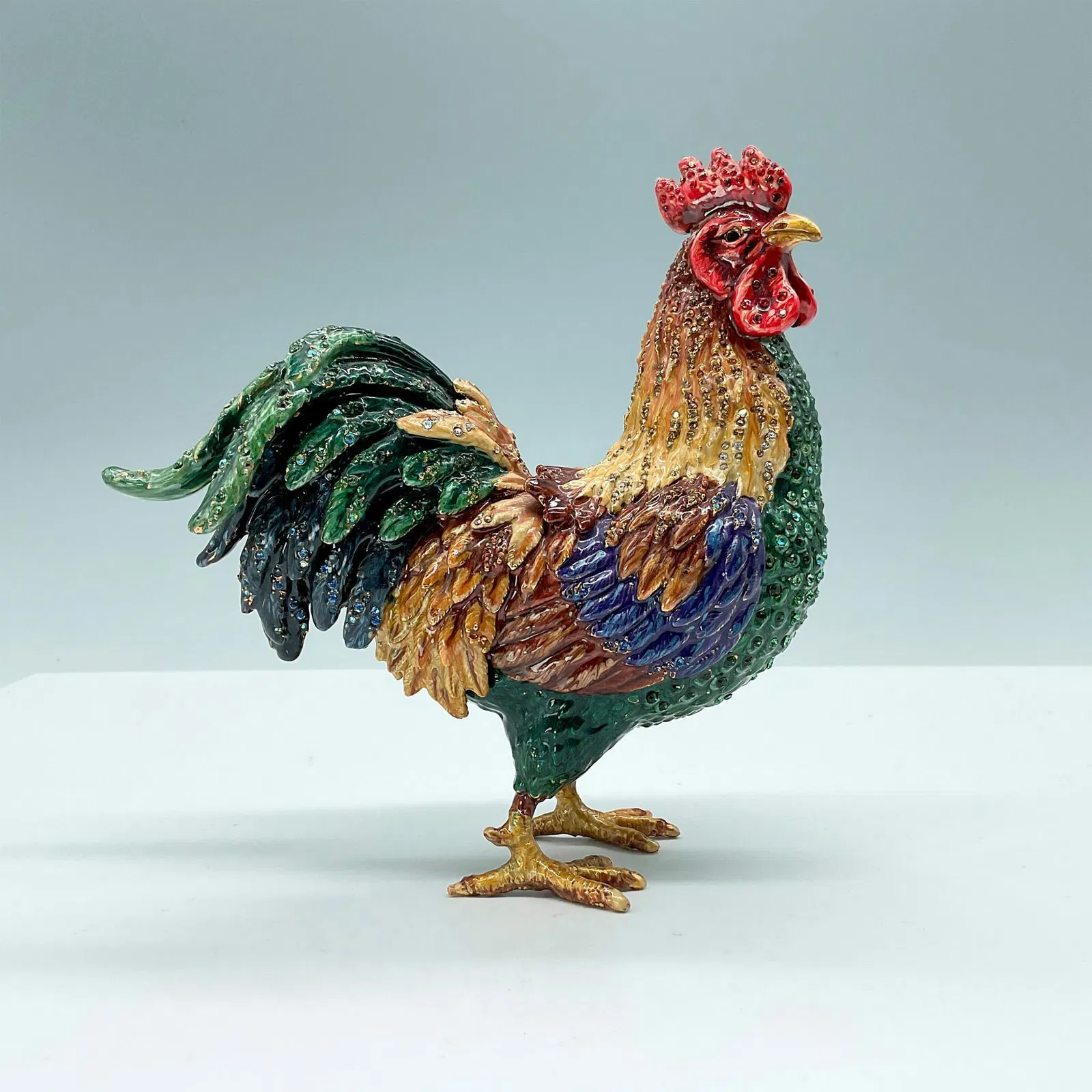 Jay Strongwater Bejeweled Rooster Figurine