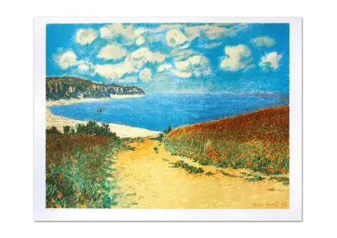 Claude Monet, Chemin Dans Les Bles A Pourville Limited Edition Lithograph