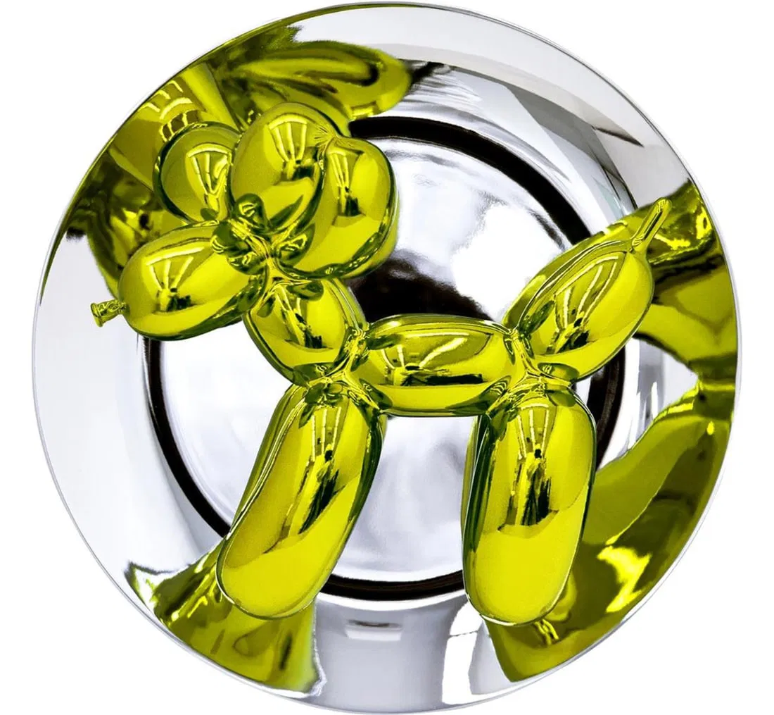 Jeff Koons, Balloon Dog (Yellow). Image courtesy of Dane Fine Art. 
