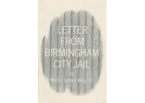 King, Martin Luther, Jr. Letter From Birmingham City Jail