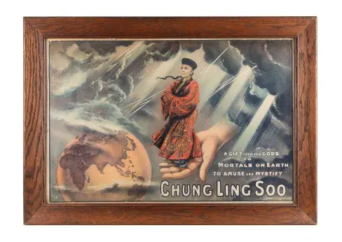 Lot #113, Chung Ling Soo's A Gift From the Gods, is estimated at $10,000-15,000.