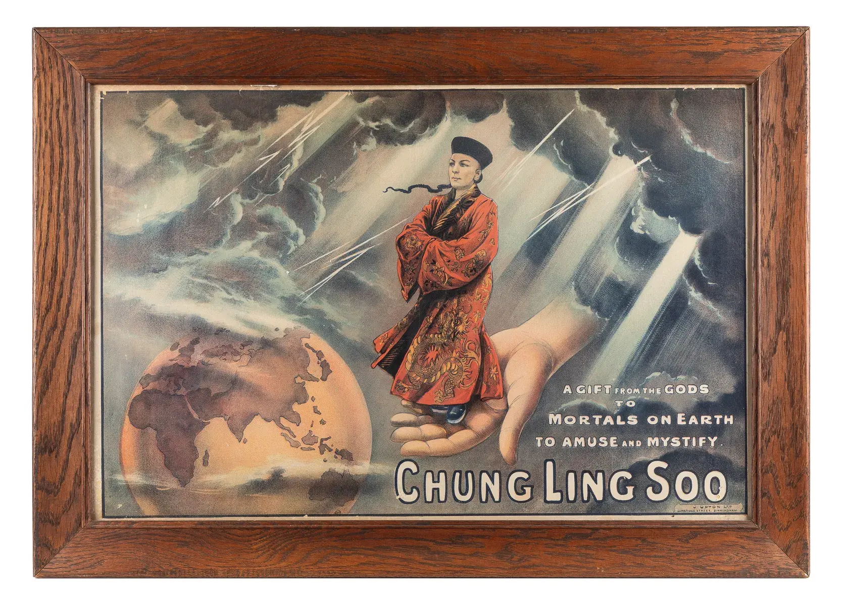 Lot #113, Chung Ling Soo's A Gift From the Gods, is estimated at $10,000-15,000.