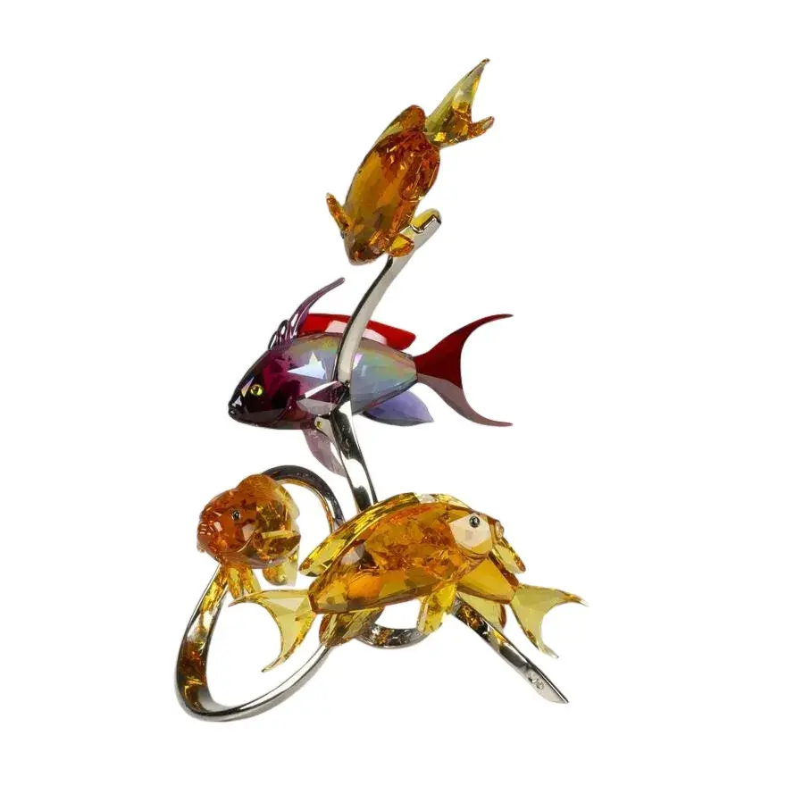 Swarovski Crystal Figurine Orange Yellow Crotone Tropical deals Paradise Fish 626202