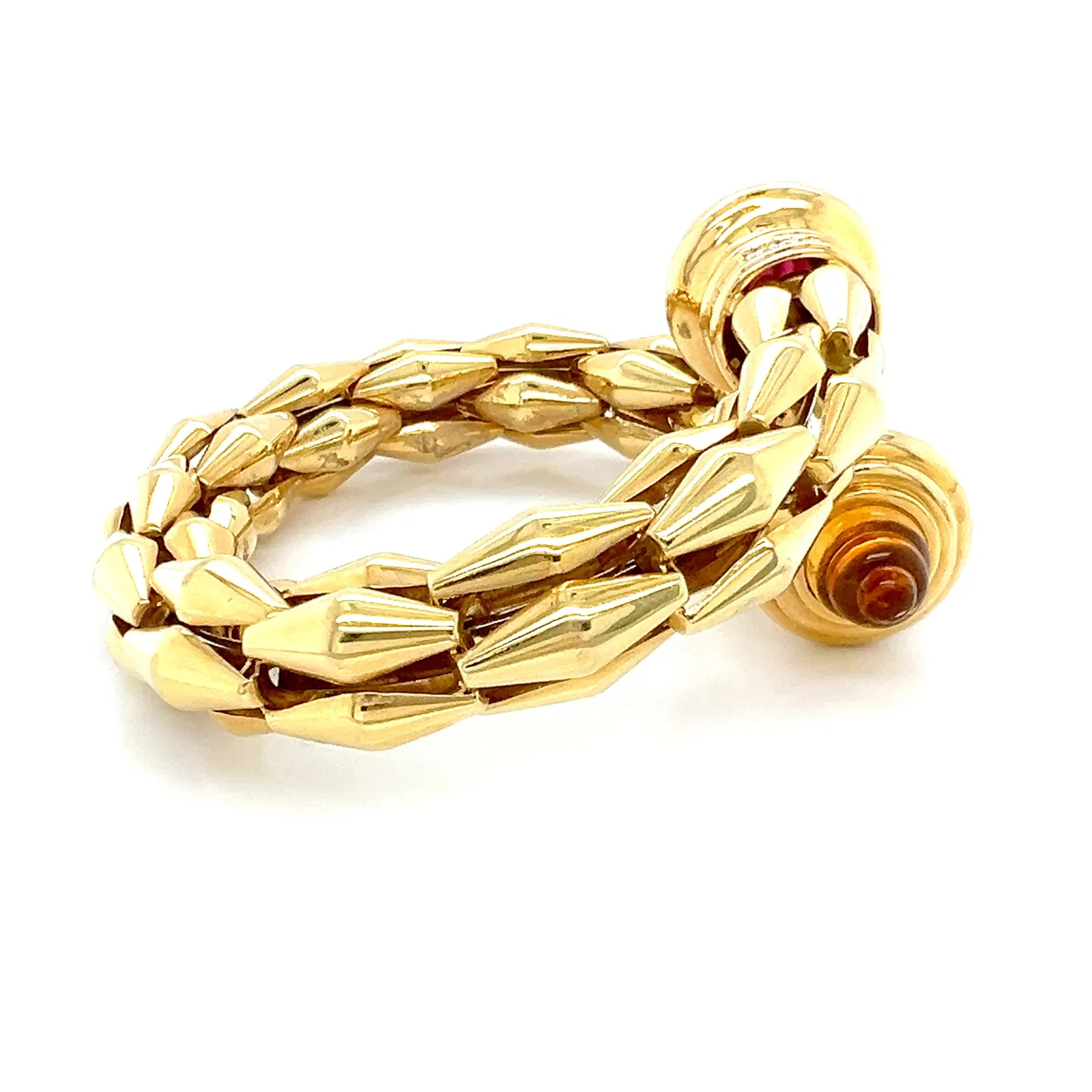 Fope 18k Gold Diamond Bypass Bracelet