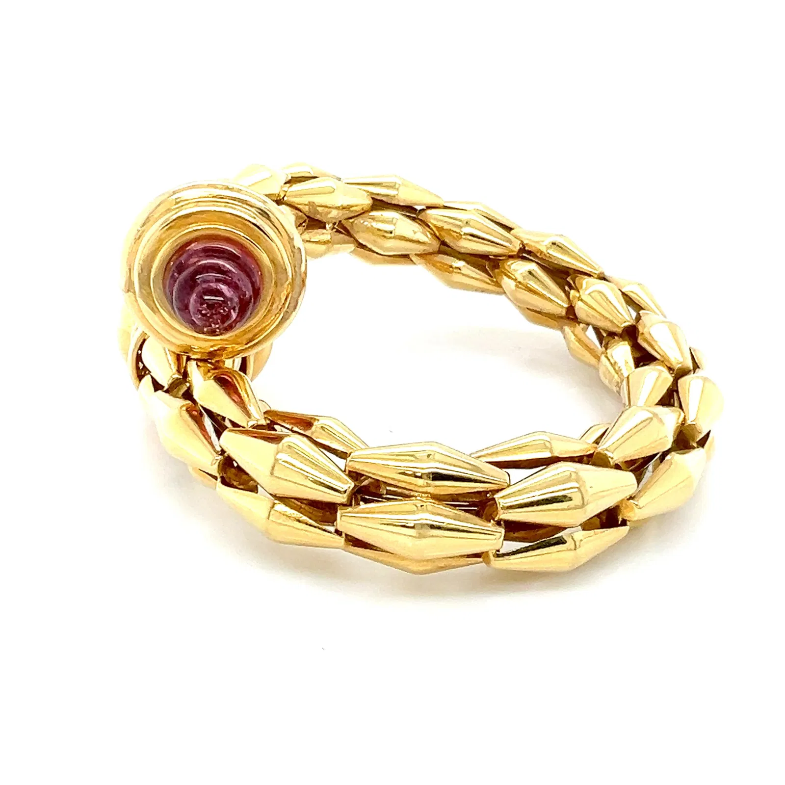 Fope 18k Gold Diamond Bypass Bracelet