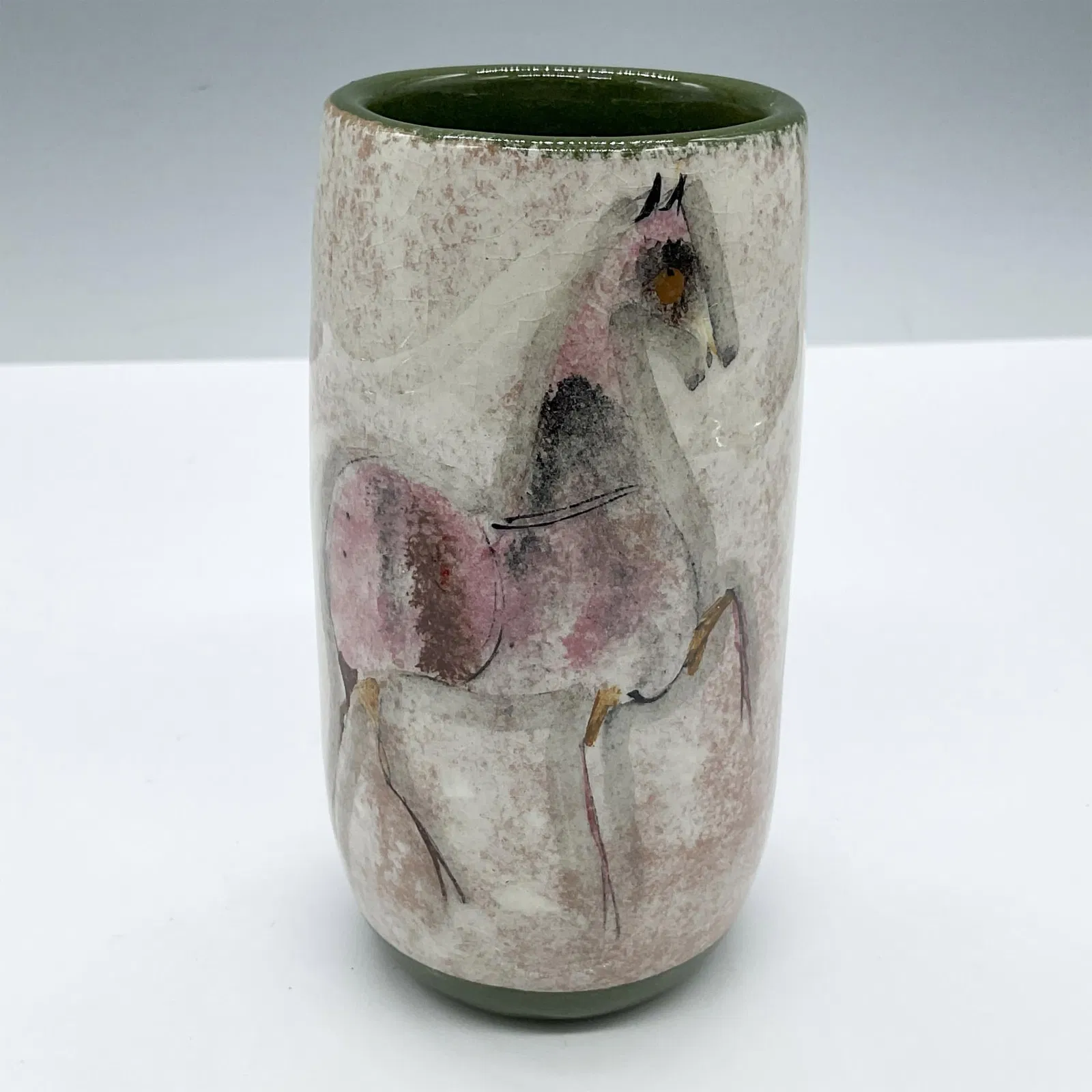 Polia Pillin Pottery Cup, Maiden & Horse