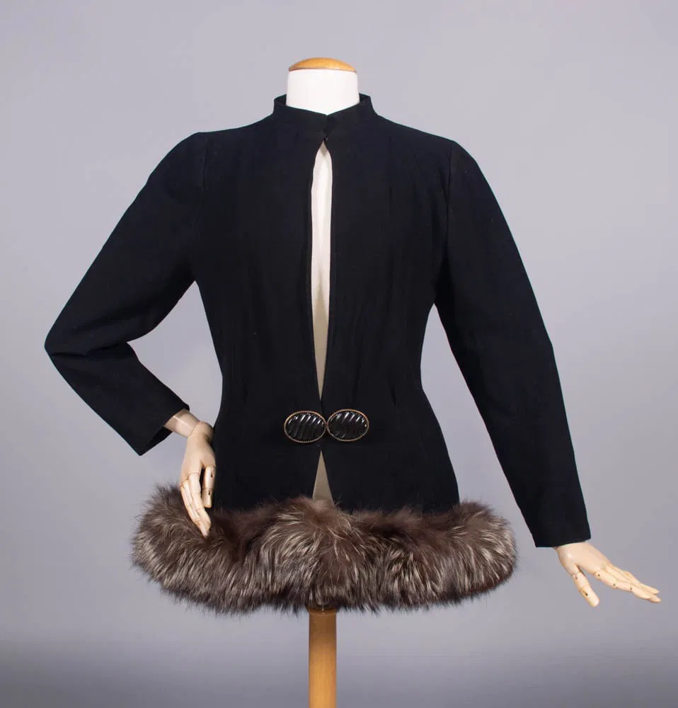 Vionnet Labeled Wool Jacket, 1930s