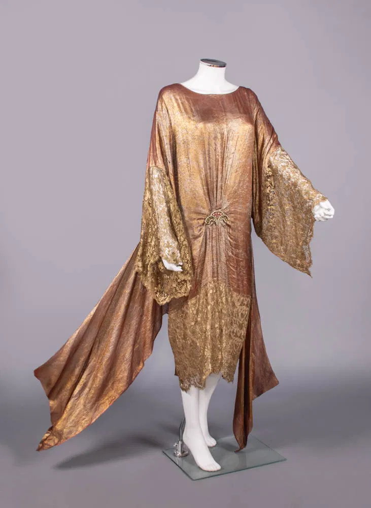 Callot Soeurs Lame’ Evening Gown, Paris, 1927